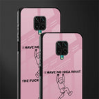 i have no idea glass case for redmi note 9 pro image-2