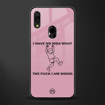 i have no idea glass case for redmi y3 image