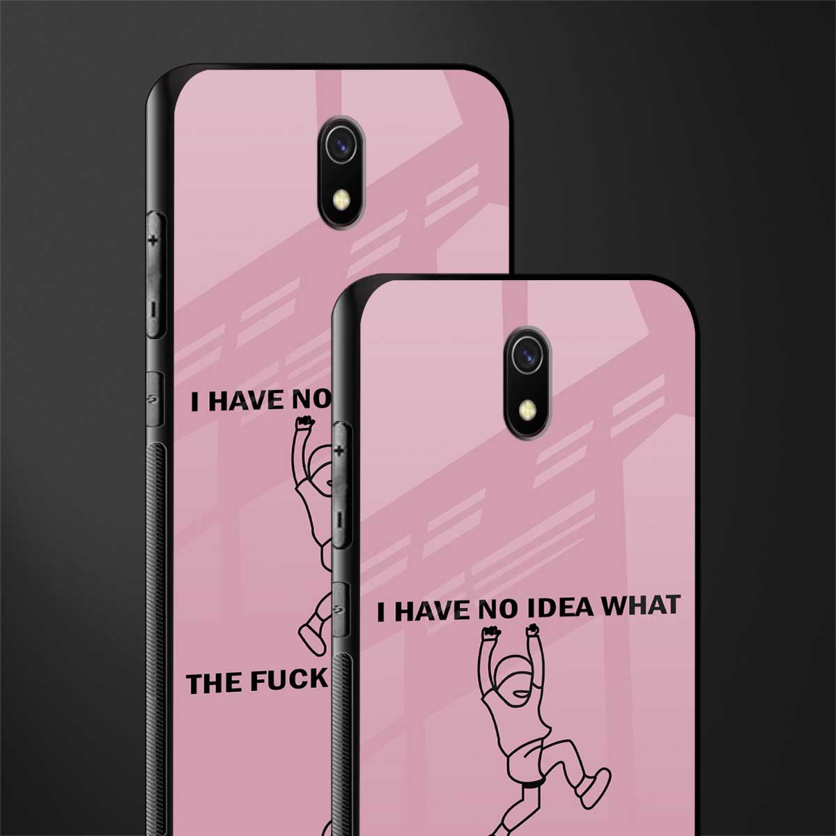 i have no idea glass case for redmi 8a image-2