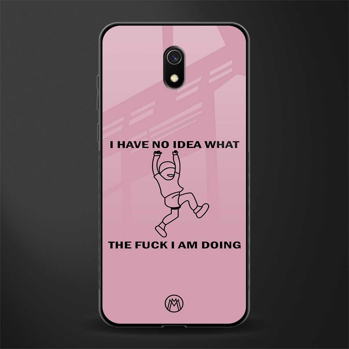 i have no idea glass case for redmi 8a image