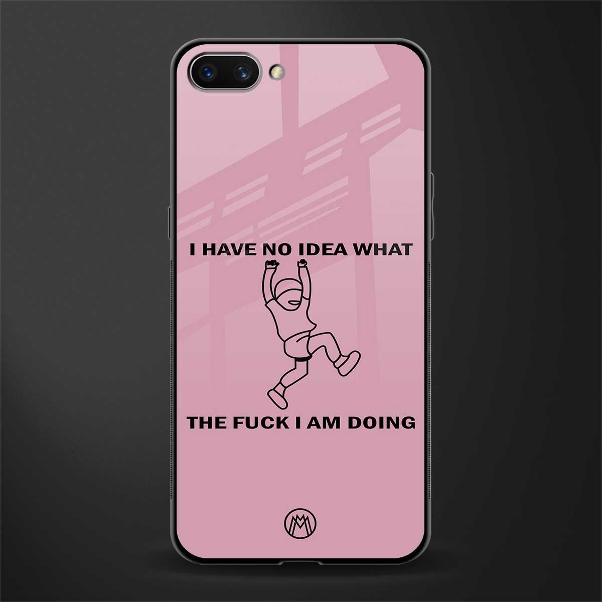 i have no idea glass case for realme c1 image
