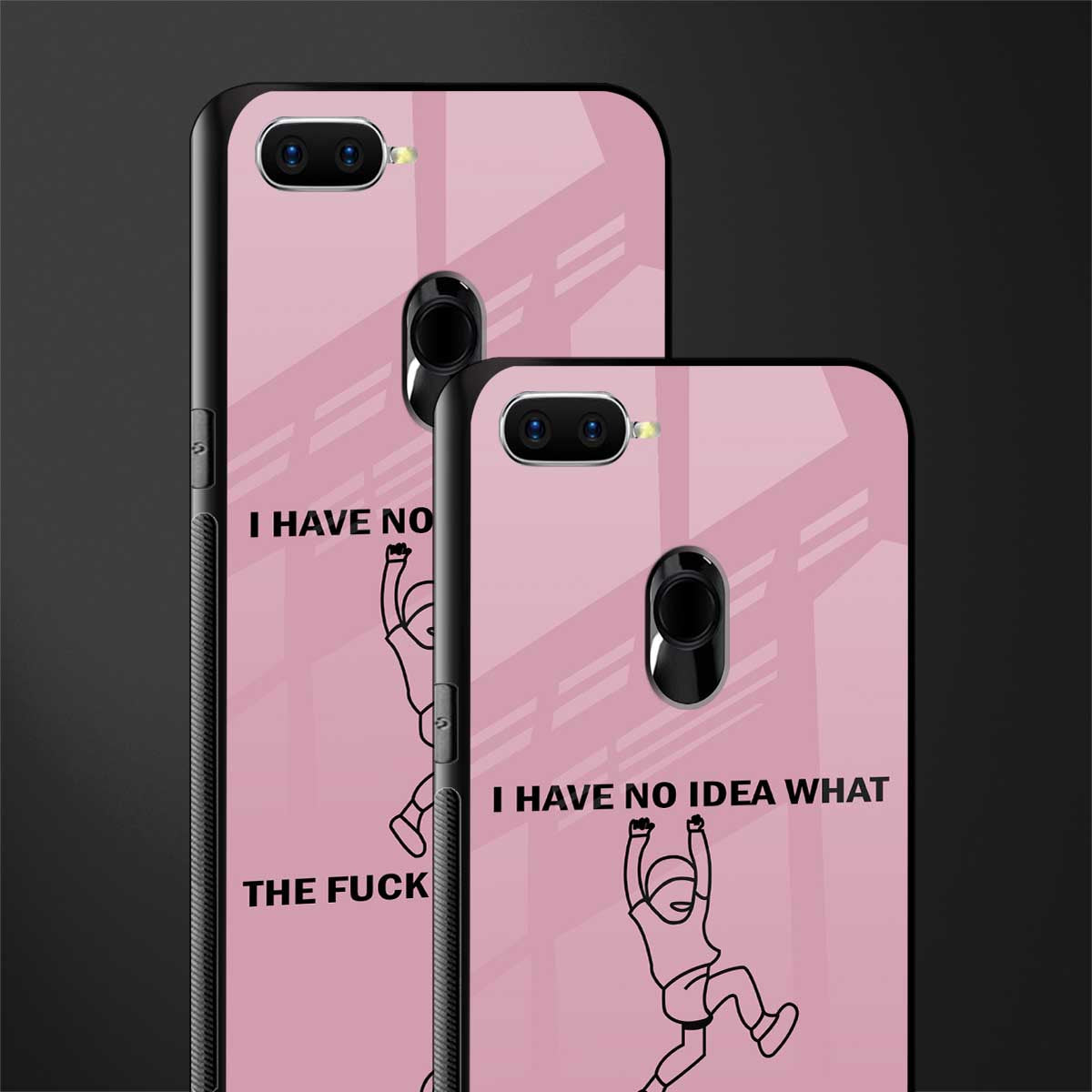 i have no idea glass case for oppo a7 image-2