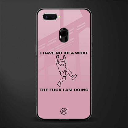 i have no idea glass case for oppo a7 image