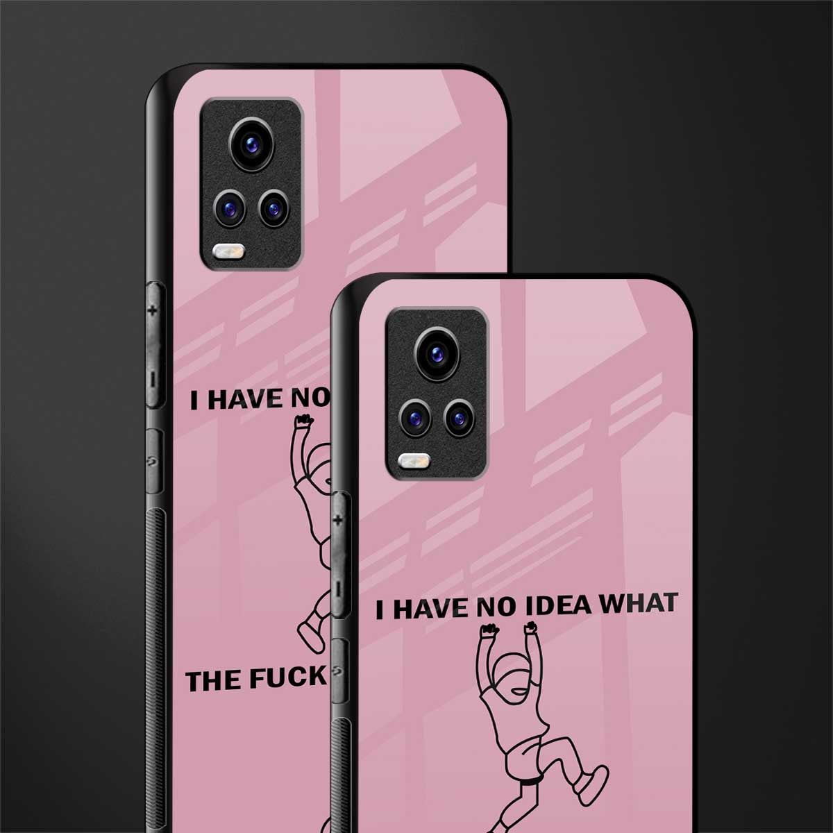 i have no idea back phone cover | glass case for vivo y73