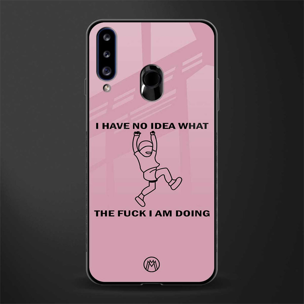 i have no idea glass case for samsung galaxy a20s image