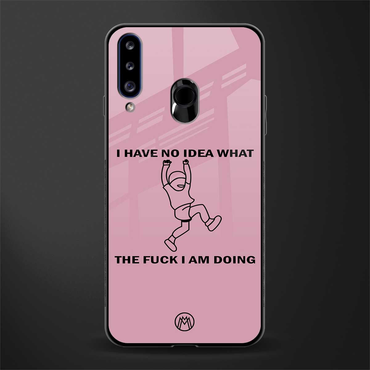 i have no idea glass case for samsung galaxy a20s image