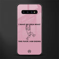 i have no idea glass case for samsung galaxy s10 image