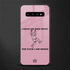 i have no idea glass case for samsung galaxy s10 image