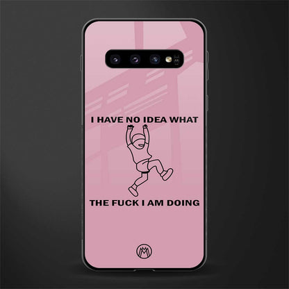 i have no idea glass case for samsung galaxy s10 image