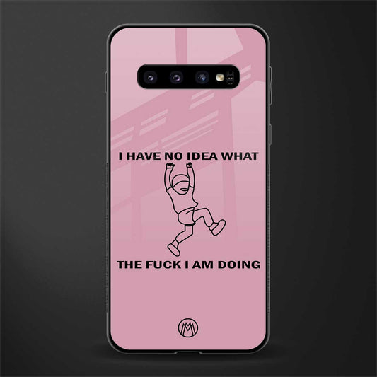 i have no idea glass case for samsung galaxy s10 image