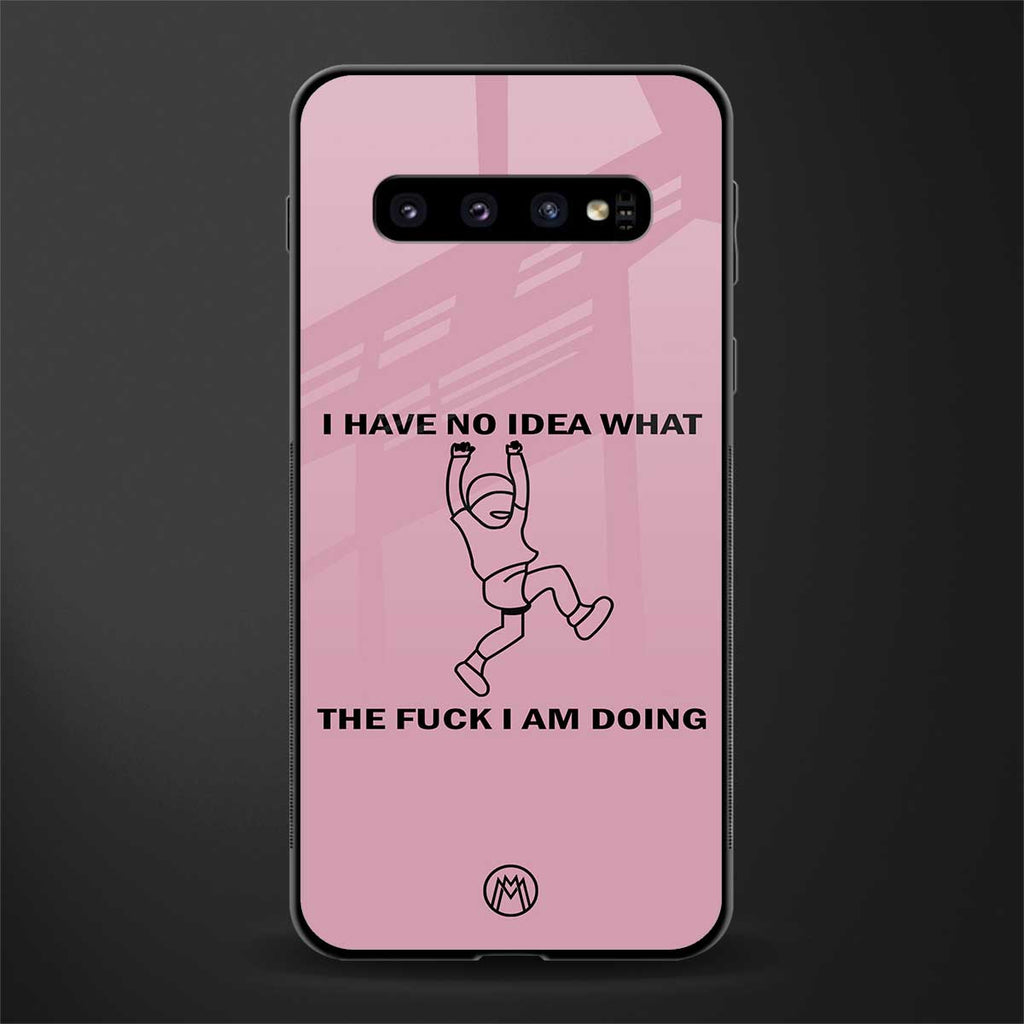 i have no idea glass case for samsung galaxy s10 plus image
