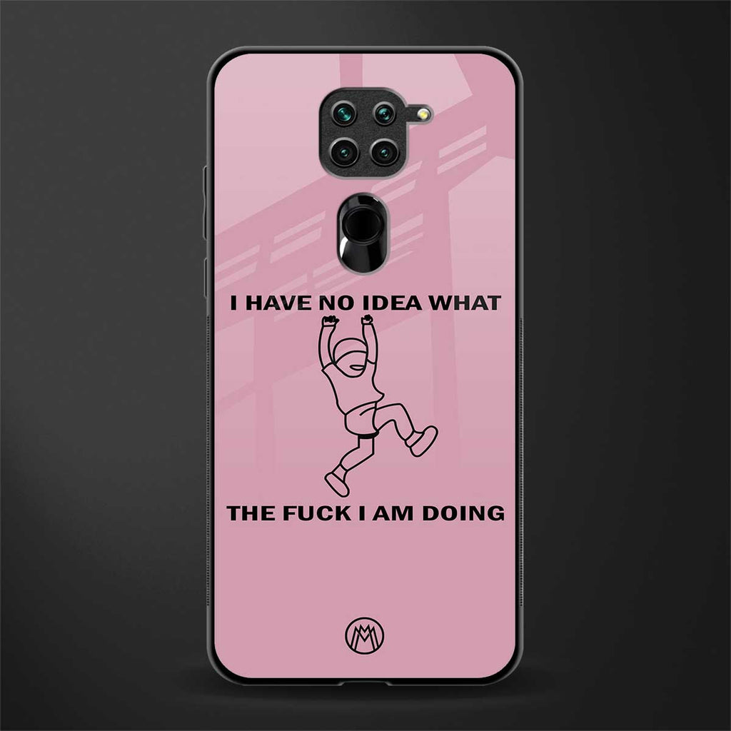 i have no idea glass case for redmi note 9 image