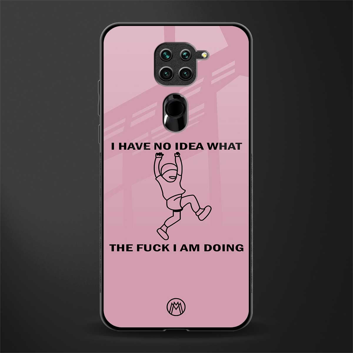 i have no idea glass case for redmi note 9 image