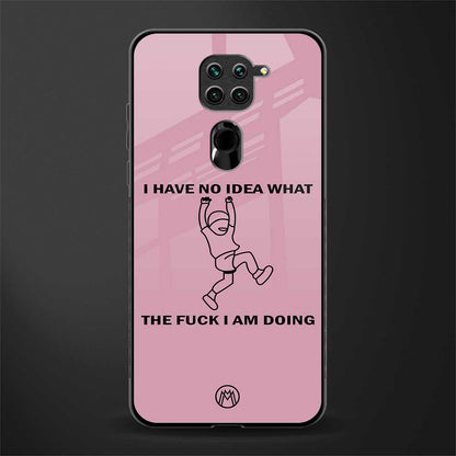 i have no idea glass case for redmi note 9 image