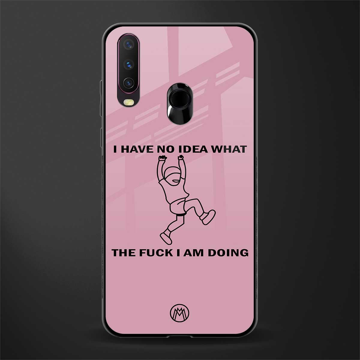 i have no idea glass case for vivo y17 image