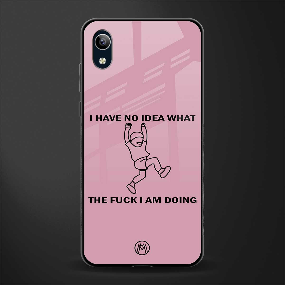 i have no idea glass case for vivo y90 image