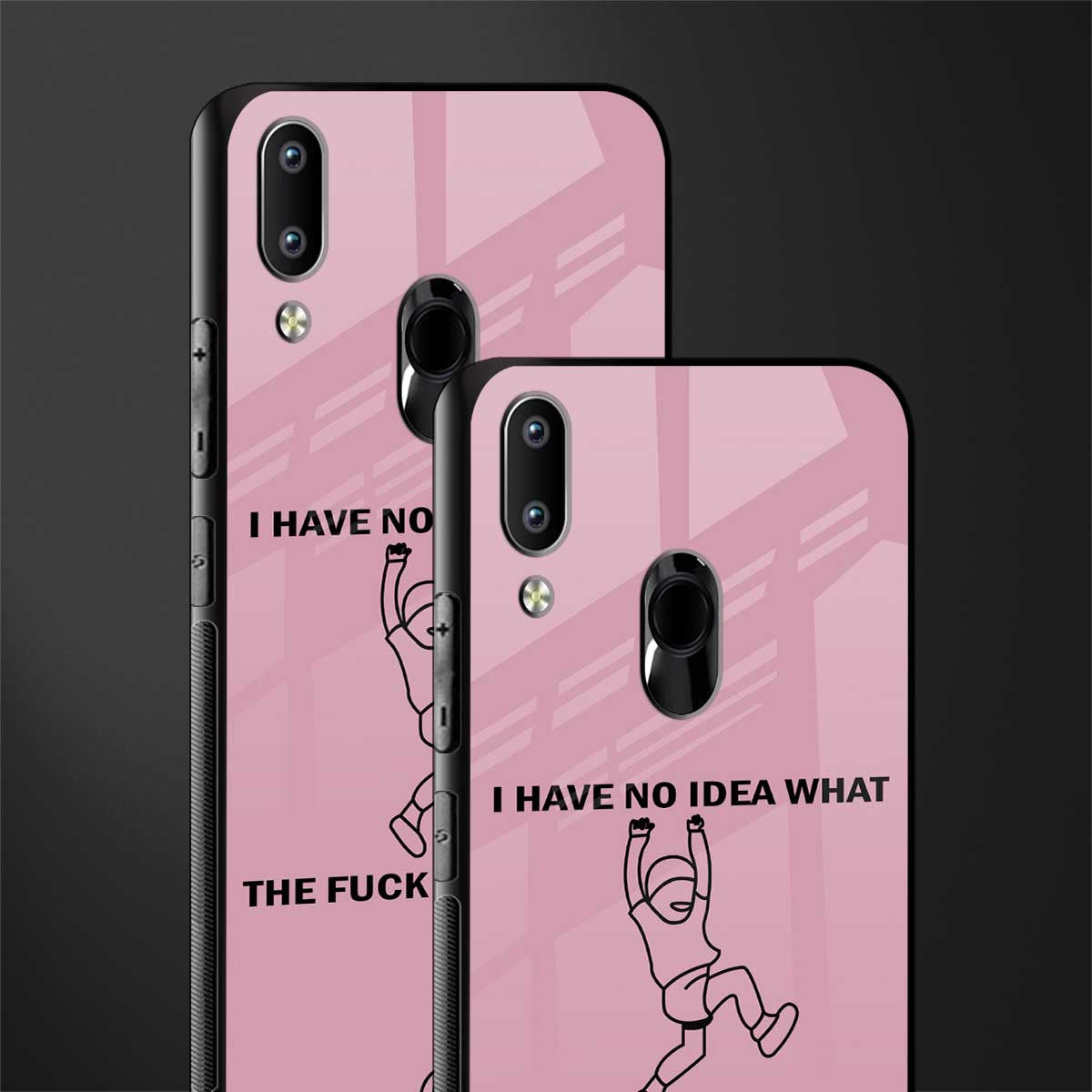 i have no idea glass case for vivo y91 image-2