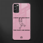 i have no idea glass case for samsung galaxy note 20 image