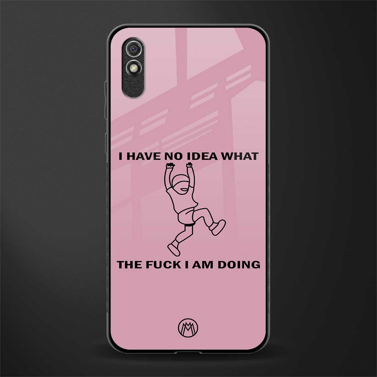 i have no idea glass case for redmi 9a image