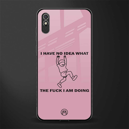 i have no idea glass case for redmi 9a image