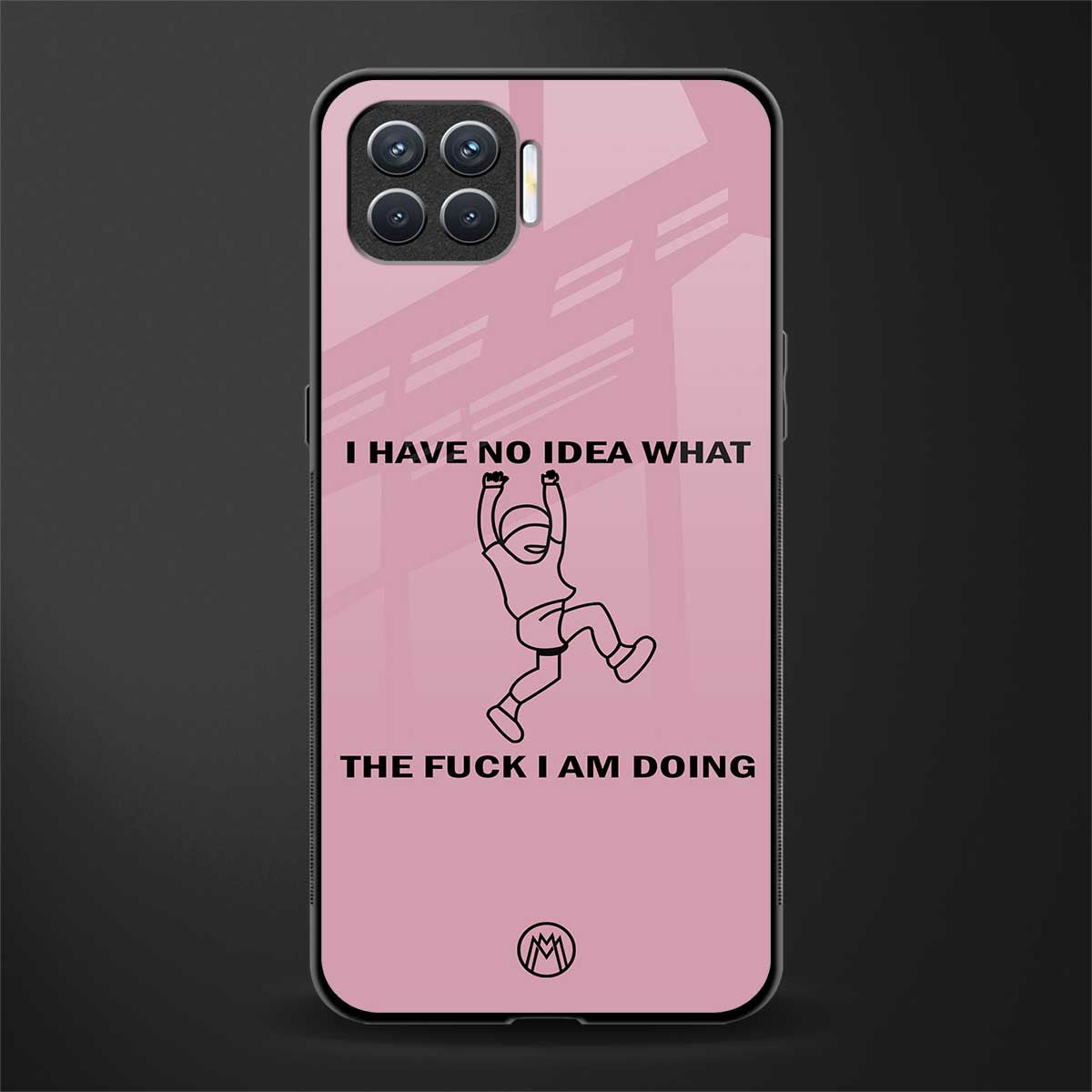 i have no idea glass case for oppo f17 pro image