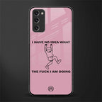 i have no idea glass case for samsung galaxy s20 fe image