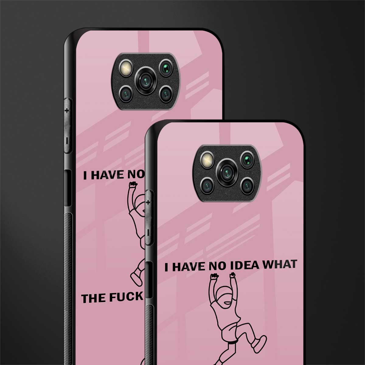 i have no idea glass case for poco x3 image-2