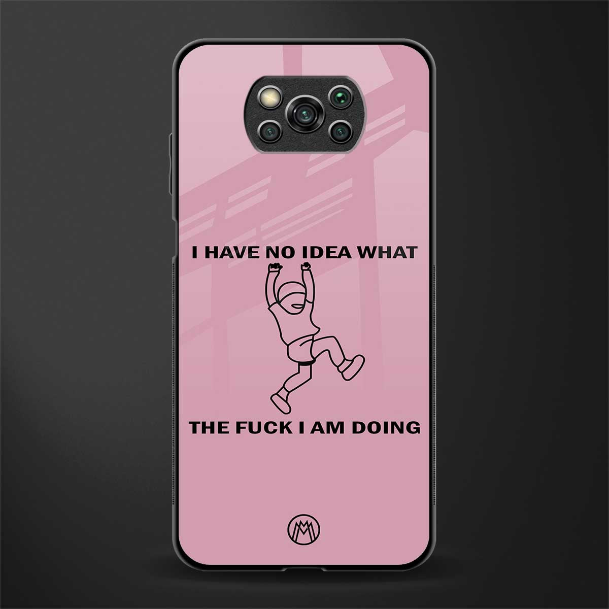 i have no idea glass case for poco x3 image