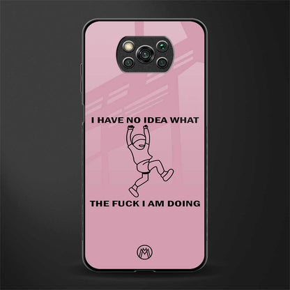 i have no idea glass case for poco x3 image