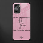 i have no idea glass case for redmi note 10 image