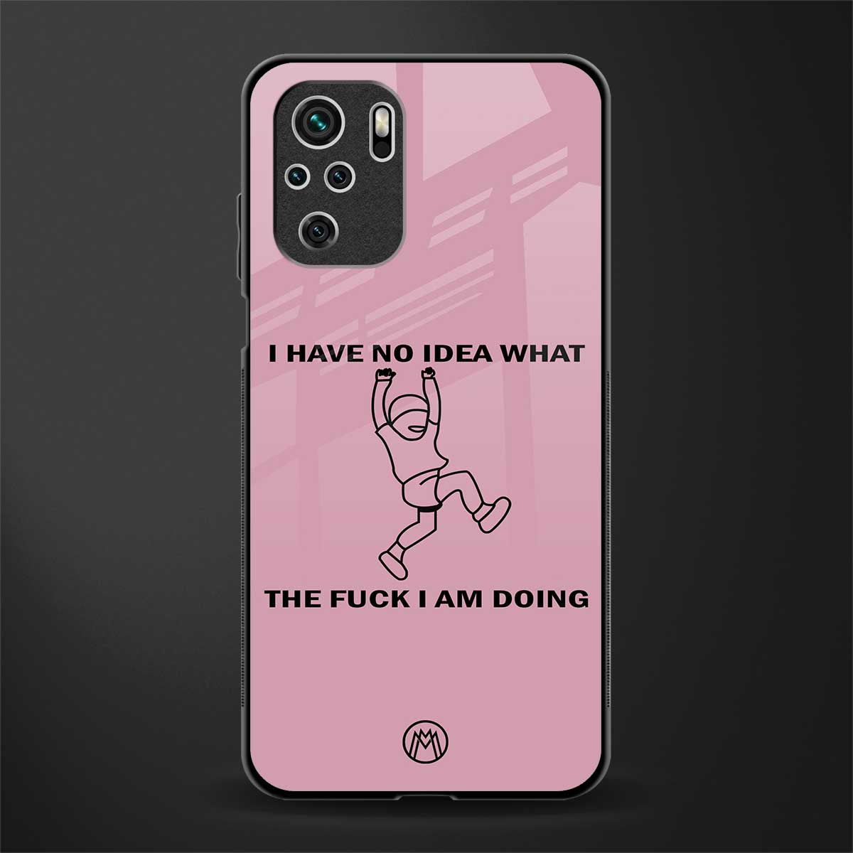 i have no idea glass case for redmi note 10 image