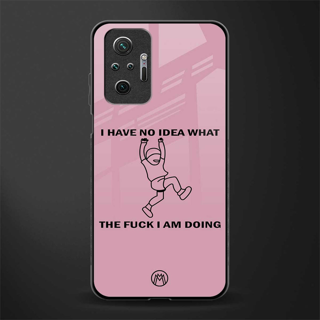 i have no idea glass case for redmi note 10 pro image