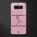 i have no idea glass case for samsung galaxy note 8 image