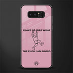 i have no idea glass case for samsung galaxy note 8 image