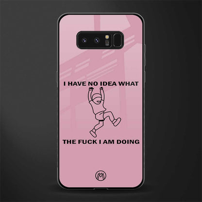 i have no idea glass case for samsung galaxy note 8 image