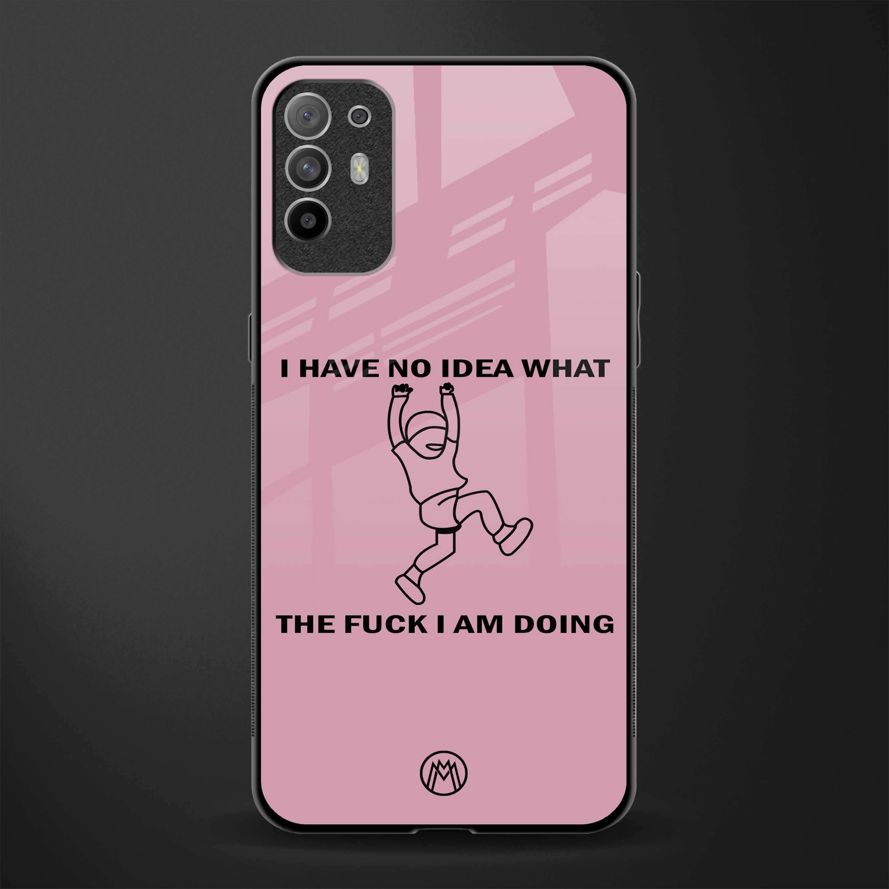 i have no idea glass case for oppo f19 pro plus image
