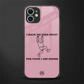i have no idea glass case for iphone 12 image