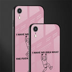 i have no idea glass case for iphone xr image-2