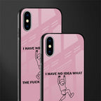 i have no idea glass case for iphone xs image-2