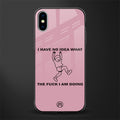 i have no idea glass case for iphone xs image