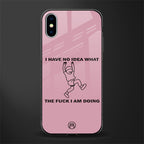 i have no idea glass case for iphone xs image