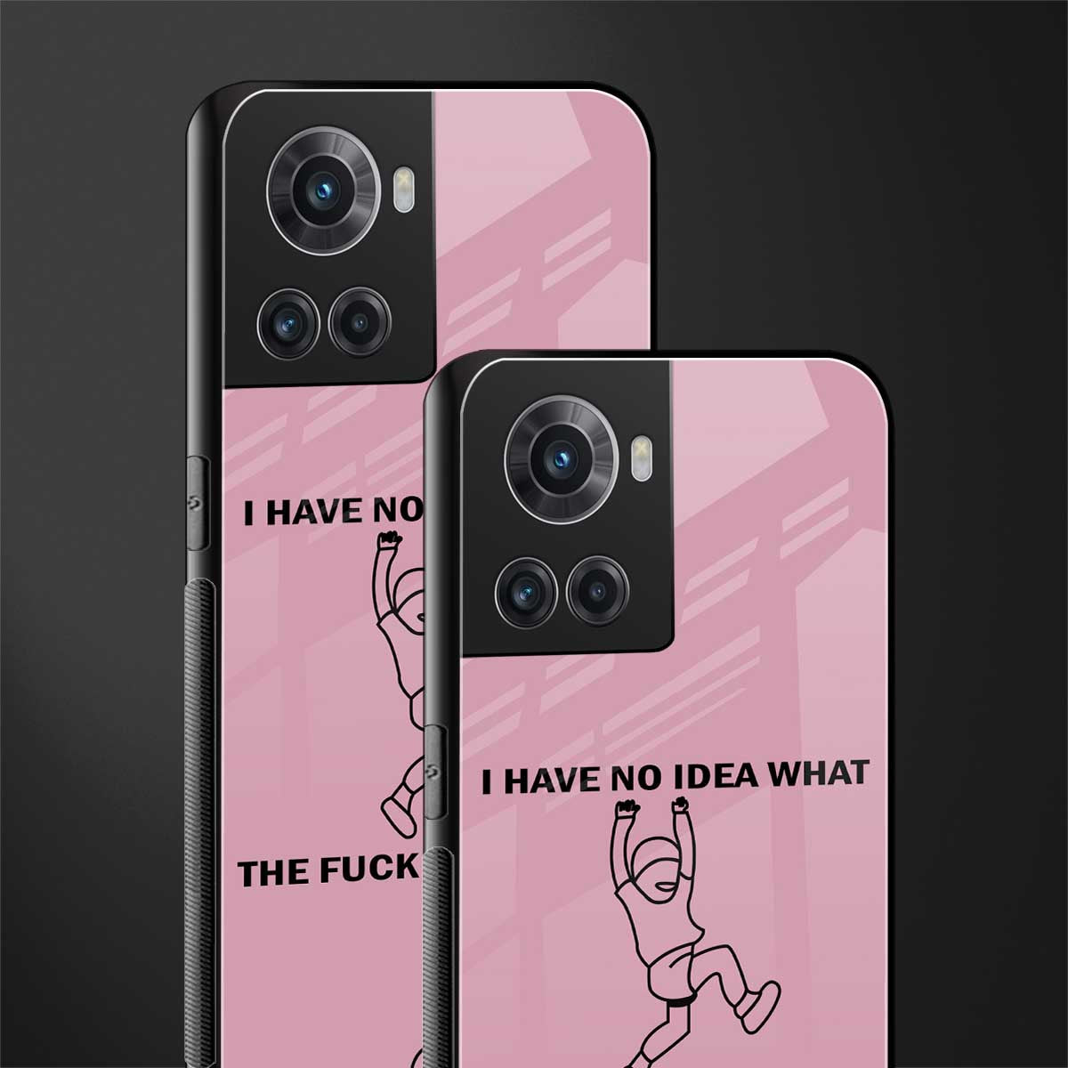 i have no idea back phone cover | glass case for oneplus 10r 5g