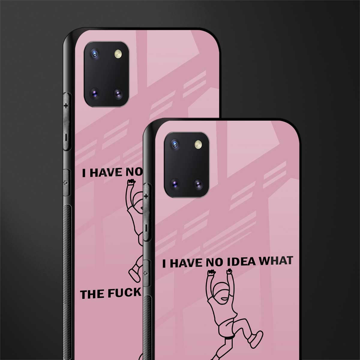 i have no idea glass case for samsung a81 image-2