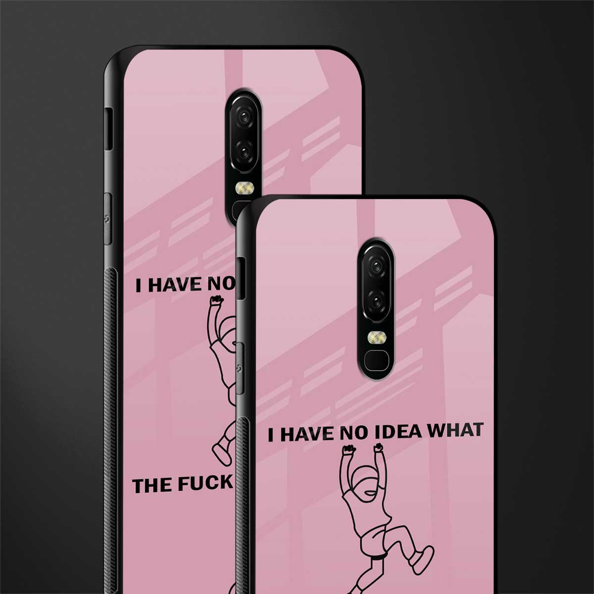 i have no idea glass case for oneplus 6 image-2