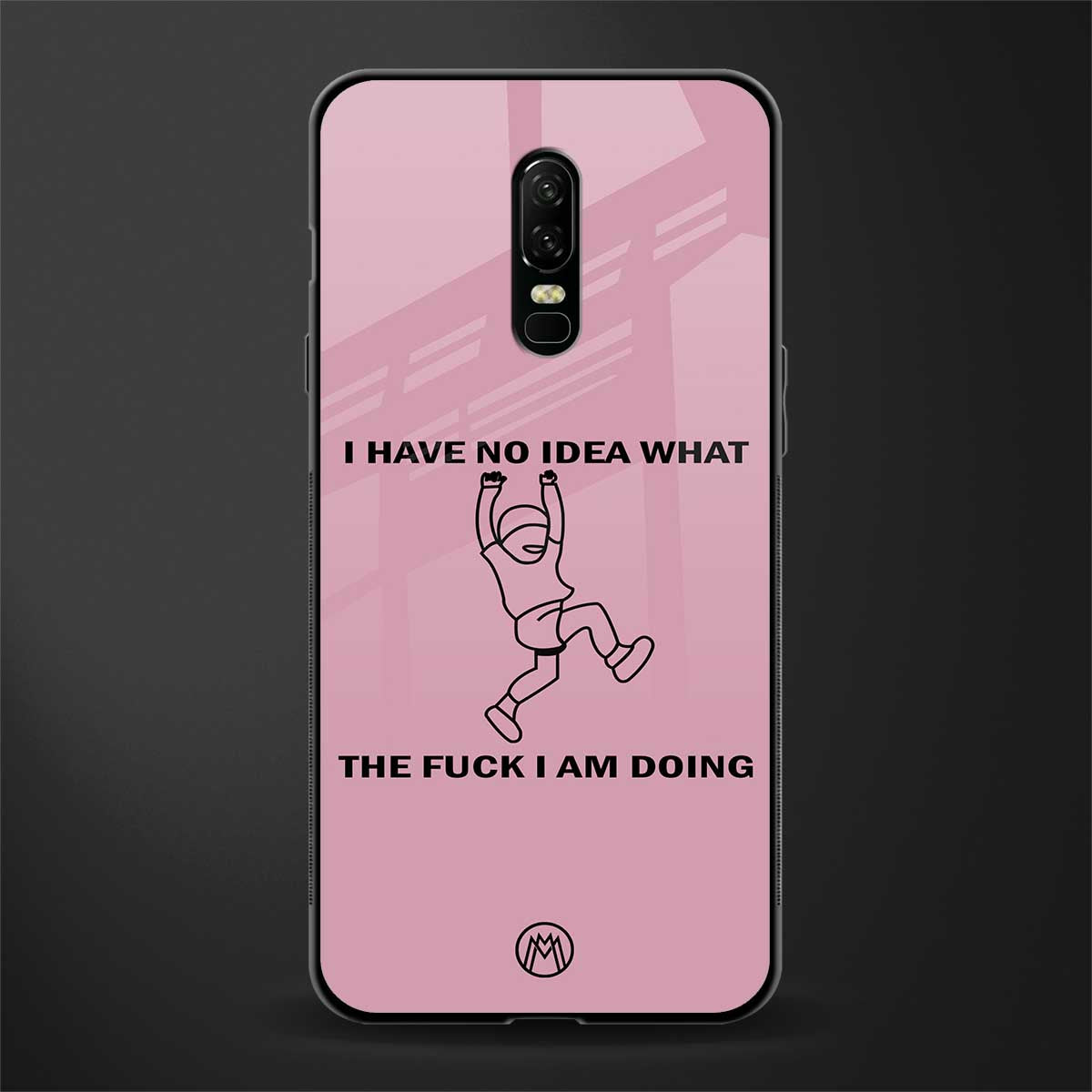 i have no idea glass case for oneplus 6 image