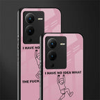 i have no idea back phone cover | glass case for vivo v25 pro 5g