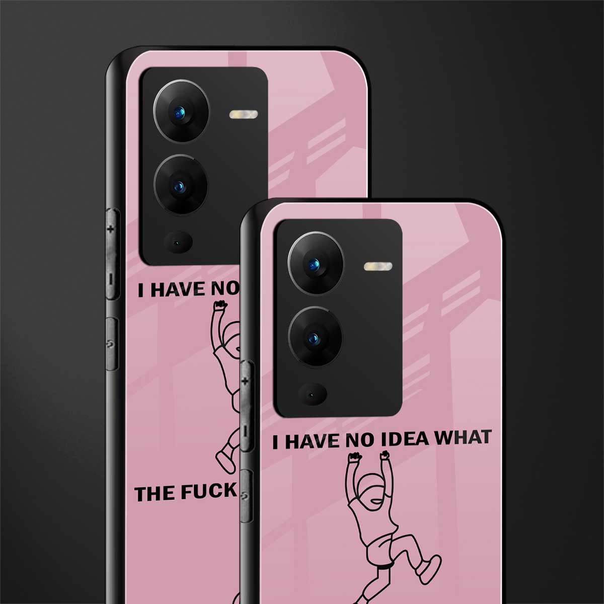i have no idea back phone cover | glass case for vivo v25 pro 5g