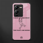 i have no idea back phone cover | glass case for vivo v25 pro 5g