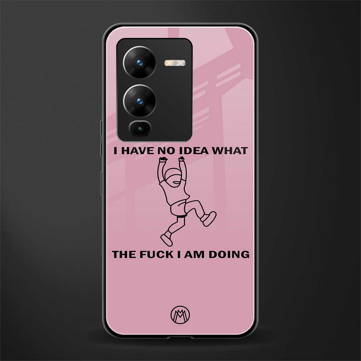 i have no idea back phone cover | glass case for vivo v25 pro 5g