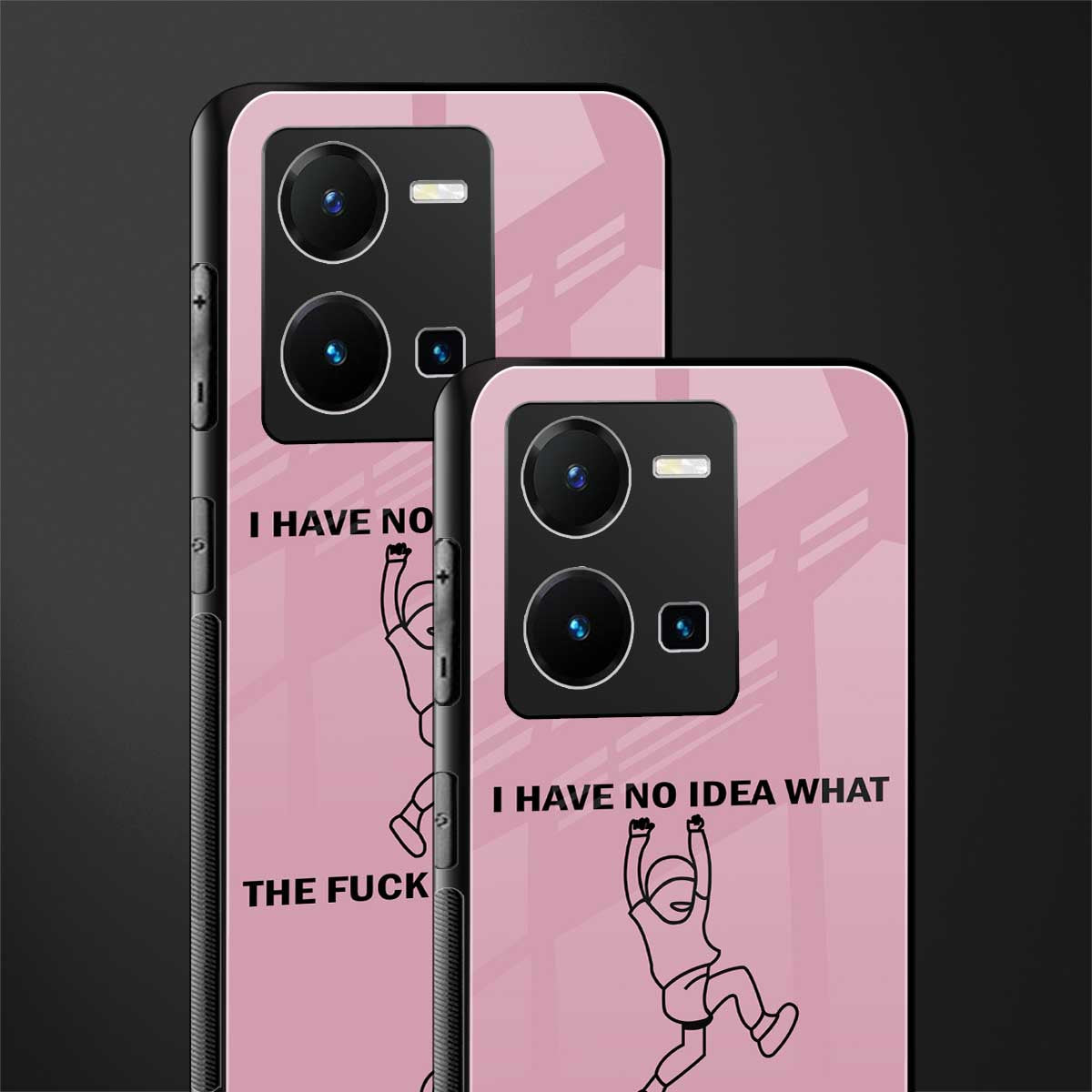 i have no idea back phone cover | glass case for vivo y35 4g